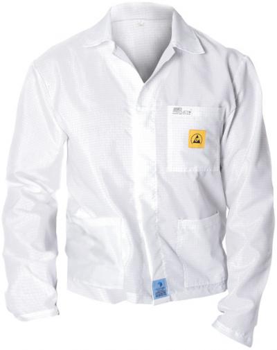 ESD Jacket 1/3 Length ESD Smock White Unisex 3XL Antistatic Clothing ESD Garment